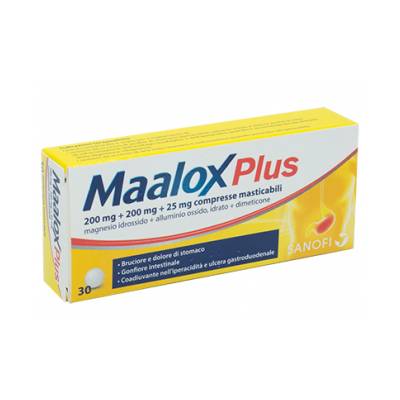 Maalox Plus 30cpr